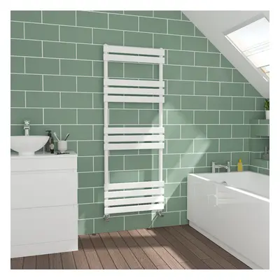 WarmeHaus Flat Panel White Towel Radiator Bathroom Heated Towel Rail 1600x600mm