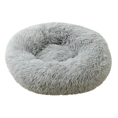 (Light Grey, 80*26cm) Pet Bed Winter Warm Sleeping Bed for dogs Kennel Dog Round Cat Long Plush 