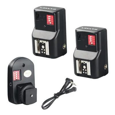 Wireless Flash Trigger Transmitter Set with Receivers for Camera Channels