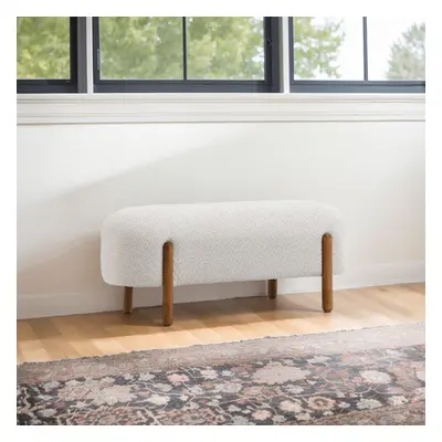 (Beige) Contemporary Upholstered Bench