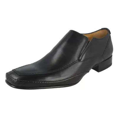 (UK 7, Black) Mens Loake Formal Slip On Shoes Matthews - F Fit