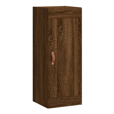 (brown oak) vidaXL Wall Mounted Cabinet Bathroom Cabinet Cupboard White Engineered Wood