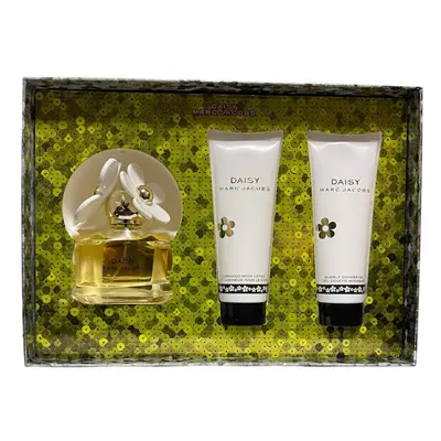 Marc Jacobs Daisy Piece Gift Set: 50ml EDT Spray - Body Lotion 75ml - Shower Gel 75ml