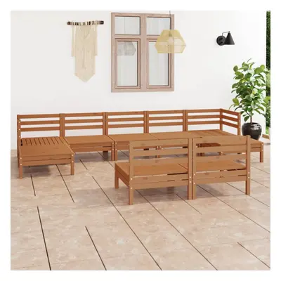 vidaXL Garden Lounge Set Patio Lounge Set Piece Honey Brown Solid Wood Pine