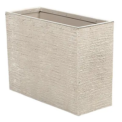 Rectangular Plant Pot x x cm Beige EDESSA