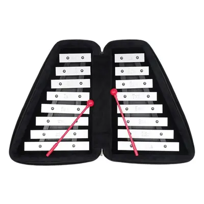 Musical Instrument Double Row Keys Aluminum Piano Leather Box for Children Educational Toy