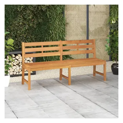 vidaXL Solid Teak Wood Garden Bench cm Outdoor Terrace Patio Seating Chair