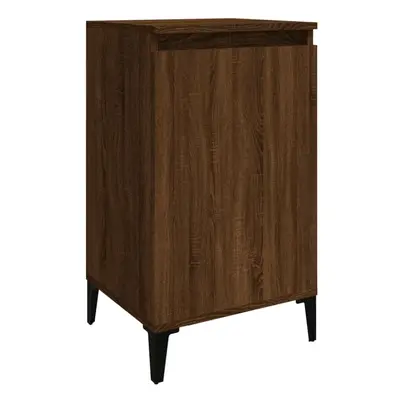 (brown oak, pcs) vidaXL 1/2x Bedside Cabinet White 40x35x70 cm Engineered Wood Multi Colours