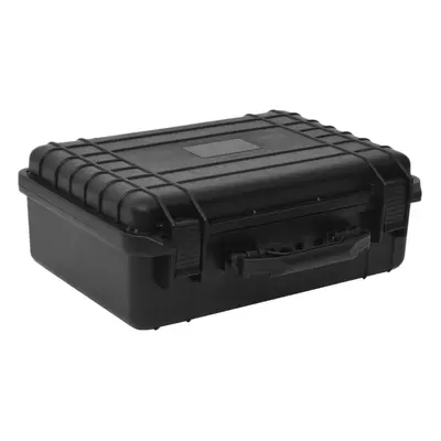 (47 x x cm) vidaXL Portable Flight Case Black PP Tool Box Protective Hard Case Carry Case