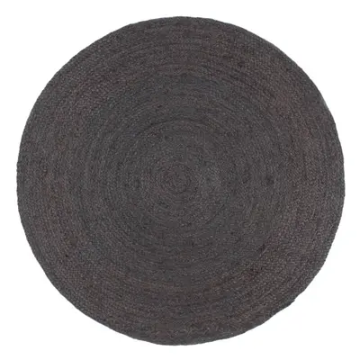 (dark grey, 106) vidaXL Handmade Rug Living Room Floor Carpet Area Rug Floor Mat Jute Round