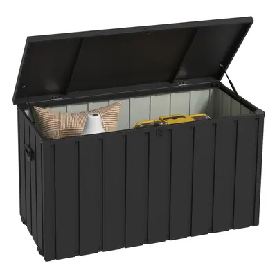 Outsunny 450L Outdoor Storage Box Waterproof with Wheels and Handles