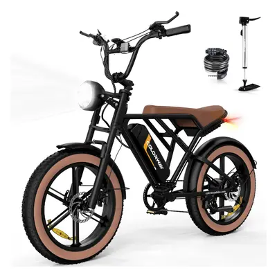 HITWAY 750W Electric Bike for Adults,20X4.0 Fat Tire Off-Road E bike