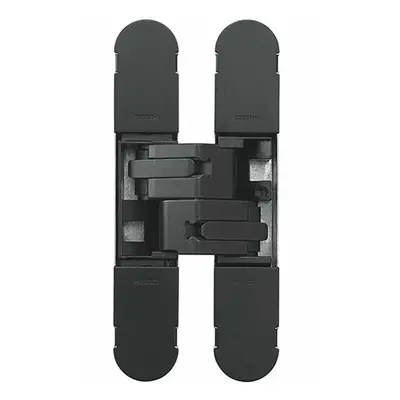 134 x 24mm Concealed Medium Duty Hinge Fits Unrebated Doors Matt Black