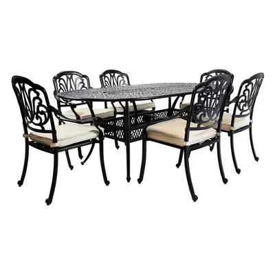 Charles Bentley Premium Furniture Cast Aluminium Piece Outdoor Dining Set