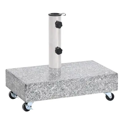 vidaXL Umbrella Base Light Grey Granite Parasol Base Stand Holder Outdoor