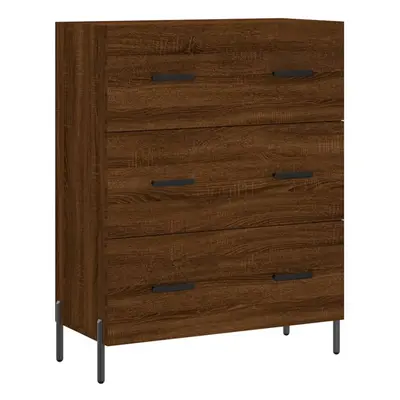 vidaXL Sideboard Hall Storage Side Cabinet Cupboard Brown Oak Engineered Wood