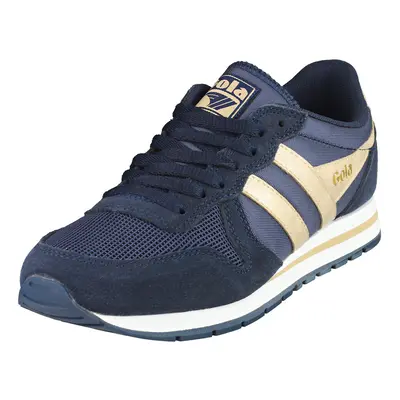 Gola Daytona Mirror Womens Casual Trainers in Navy Gold - UK