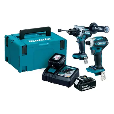 Makita DLX2455TJ 18V Li-ion LXT Piece Combo Kit Supplied in a Makpac Case