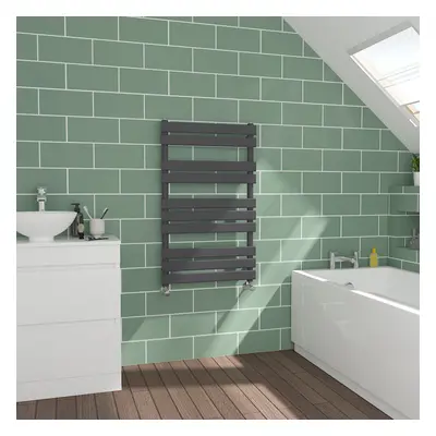 WarmeHaus Flat Panel Sand Grey Towel Radiator Bathroom Heated Towel Rail 1000x600mm