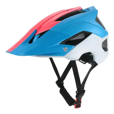 (Blue+White+Red) Ultra-lightweight Mountain Bike Cycling Bicycle Helmet Sports Safety Protective