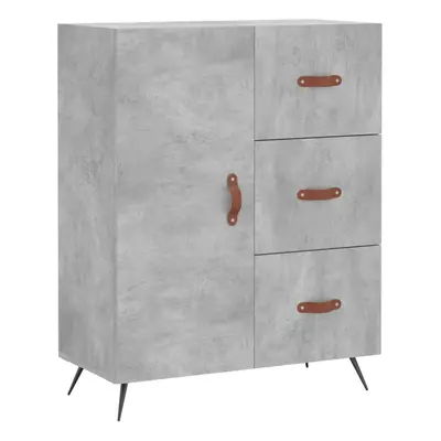 vidaXL Sideboard Storage Side Cabinet Cupboard Concrete Grey Engineered Wood