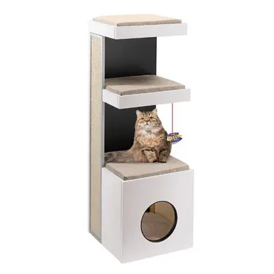 scratching post Tiger x cm wood/sisal white/beige