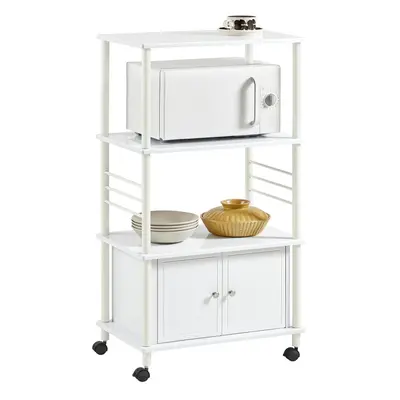 SoBuy FRG12-W, Kitchen Storage Trolley Kitchen Cabinet Microwave Shelf