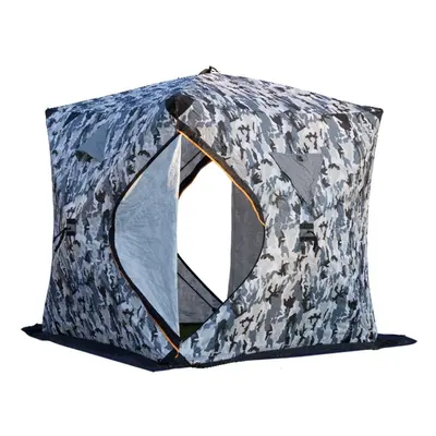 (Camouflage) Portable Ice Fishing Shelter Easy Set-up Winter Tent Waterproof & Windproof