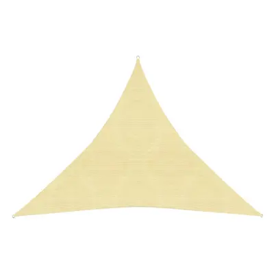 vidaXL Sunshade Sail Beige 4.5x4.5x4.5 m HDPE Sunscreen Sail Tarp Shade Canopy