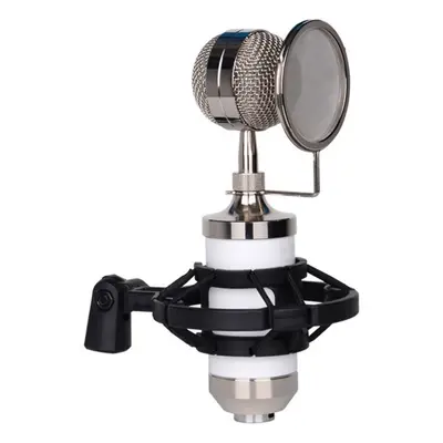 (White) Recording Mic Cardioid Condenser Microphone Kit