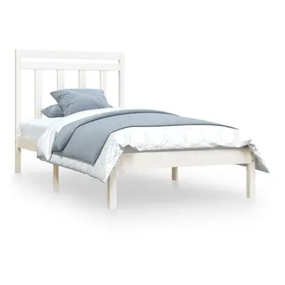 (white, x cm) vidaXL Solid Wood Bed Frame Bedroom Bedstead Bed Base Multi Colours/Sizes