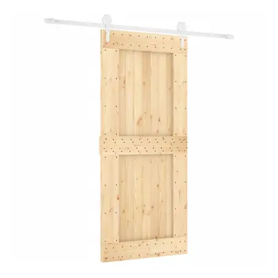 vidaXL Sliding Door with Hardware Set Interior Door Barn Door Solid Wood Pine