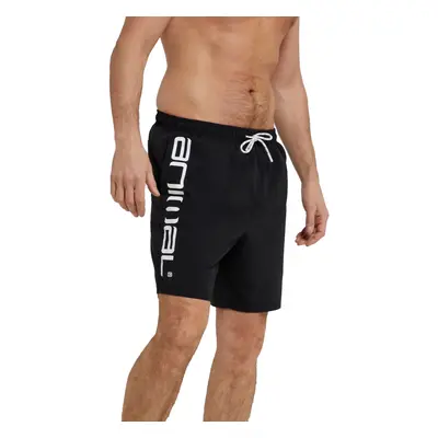 (S, Black) Animal Mens Deep Dive Recycled Boardshorts