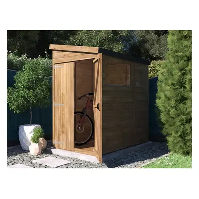 Wooden Garden Shed 1.2m x 1.8m Overlord with Pent Roof and Window