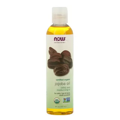 NOW Foods, Solutions, Certified Organic, Jojoba Oil, fl oz (237 ml)