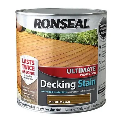 Ronseal Ultimate Protection Decking Stain Medium Oak 2.5 Litre