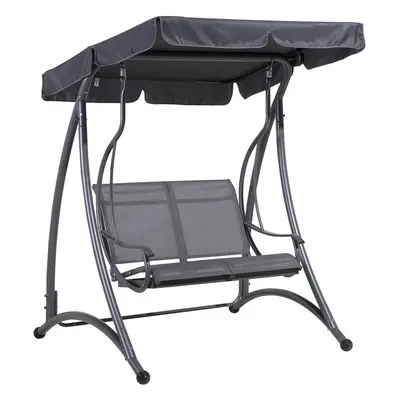 Patio Swing TESERO Metal Grey