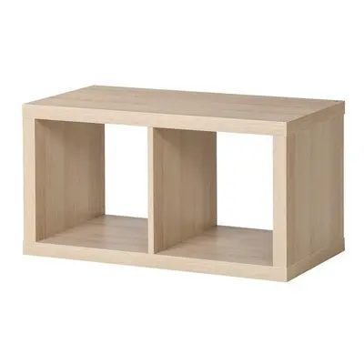 Brand New Ikea KALLAX Shelving unit, white stained oak effect77x42 cm