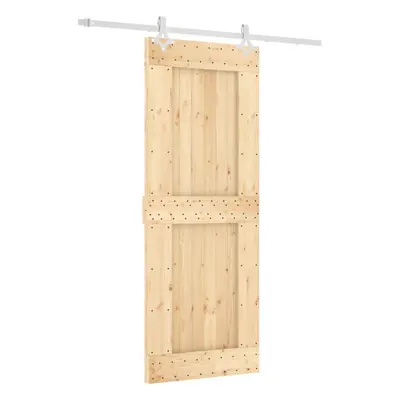 vidaXL Sliding Door with Hardware Set Interior Door Barn Door Solid Wood Pine