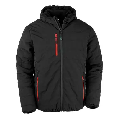 (S, Black/Red) Result Genuine Recycled Mens Compass Padded Jacket