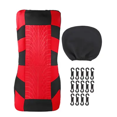 (Red - Pcs) 2/4/8PCS Seat Cover Front Back Row 5-Seats for Car SUV Truck Van 3Colors