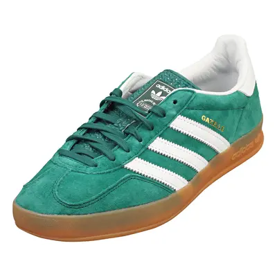 (12.5) adidas Gazelle Indoor Mens Fashion Trainers in Green White