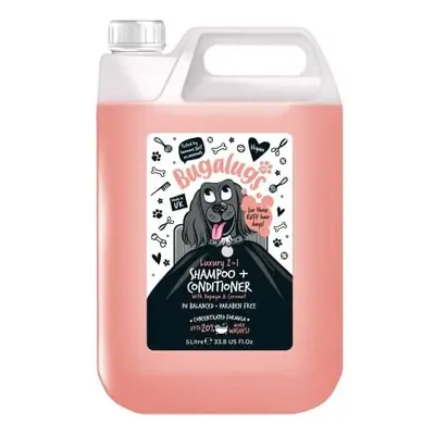 BUGALUGS Dog Shampoo Luxury in Papaya & Coconut dog grooming shampoo products for smelly dogs wi