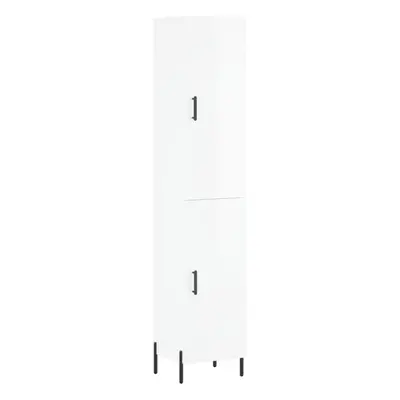 (high gloss white, door) vidaXL Highboard Sideboard Tall Storage Cabinet Side Cabinet Engineered