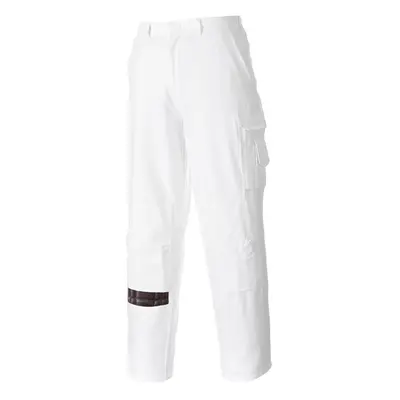 (XL, White) Portwest Mens Painting Work Trousers