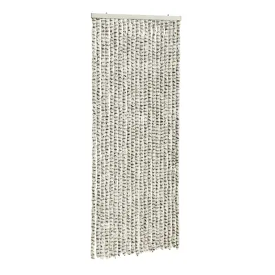 vidaXL Fly Curtain Fly Screen Light Grey and Dark Grey 100x230 cm Chenille