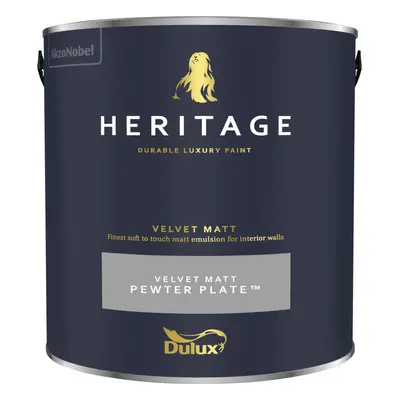 (Pewter Plate) Dulux Heritage Velvet Matt 125ml Tester Pot