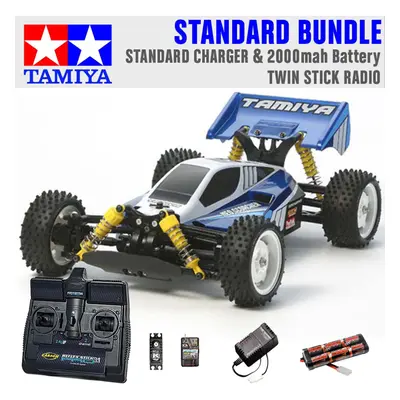 TAMIYA RC Neo Scorcher Buggy (TT-02b) 1:10 Standard Stick Radio Bundle