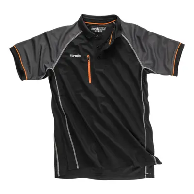 (XXL, Black) Scruffs Mens Trade Active Polo Shirt