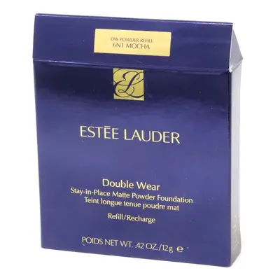 (6N1 Mocha) Estee Lauder Double Wear Stay-In-Place Powder Foundation 0.42oz New With Box